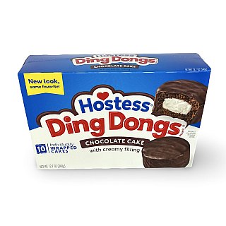 Hostess Snack Cakes Multipack Box, Ding Dongs, 10 Count Box - Specialty Snack by Hostess