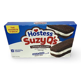Hostess Snack Cakes Multipack Box, Suzy Qs, 5 Count Box - Specialty Snack by Hostess