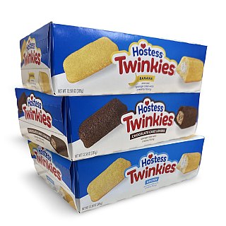 Hostess Twinkie Variety Pack | Original, Chocolate, Banana | 3 10-Packs (30 Total) - Specialty Snack by Hostess