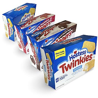 Hostess Ultimate Twinkie Variety Pack With Zingers | Four Flavors: Original, Chocolate Zingers, Banana, Berry Zingers | 4 10-Packs (40 Total) - Specialty Snack by Hostess