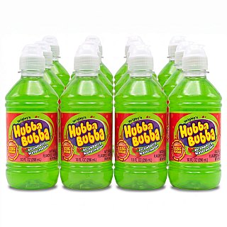 Hubba Bubba After-School Drinks, 10 oz Bottles | Strawberry Watermelon (12 Bottles) - Specialty Snack by Hubba Bubba