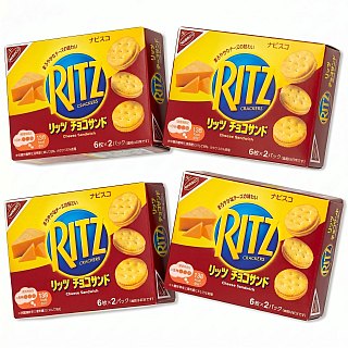 Imported Asian Ritz Crackers, Sandwiches & Bites 4 Pack | Japanese Ritz Cheese Sandwhich - Specialty Snack by Ritz