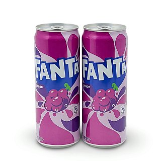 Imported Asian Soda & Drinks 2 Pack | Japanese & Taiwanese Beverages | Fanta Grape Big Can - Specialty Snack by Fanta