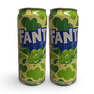 Imported Asian Soda & Drinks 2 Pack | Japanese & Taiwanese Beverages | Fanta Shine Muscat - Specialty Snack by Fanta