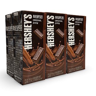 Imported Hershey's Chocolate Milk Drinks 6 Pack, Original Chocolate Milk - Specialty Snack by Hersheys