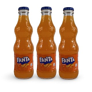 Imported Middle Eastern Sodas, 3 Glass Bottles | Fanta Orange - Specialty Snack by Fanta