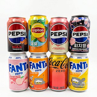 Imported Zero Sugar Sodas & Drinks 6 Pack | Choose Your Flavor Lemon Coke Zero, Pepsi Lime Zero, Fanta Peach Zero & More - Specialty Snack by Fanta