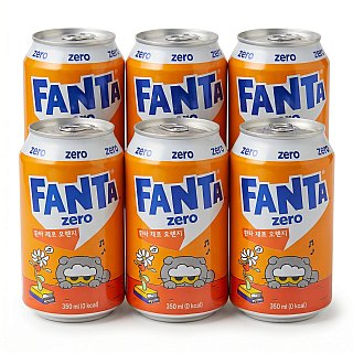 Imported Zero Sugar Sodas & Drinks 6 Pack | Fanta Zero Orange - Specialty Snack by Coke