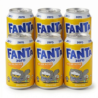 Imported Zero Sugar Sodas & Drinks 6 Pack | Fanta Zero Sugar Pineapple - Specialty Snack by Fanta