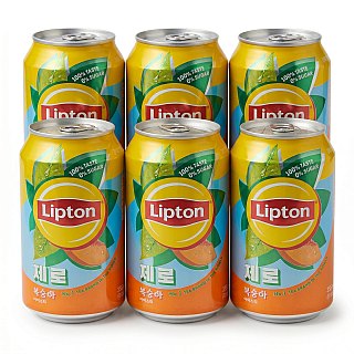 Imported Zero Sugar Sodas & Drinks 6 Pack | Lipton Peach Ice Tea 12 oz Can - Specialty Snack by Fanta