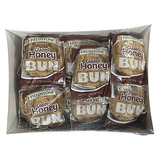Individually Wrapped Glazed Honey Buns Value Pack | 1.76 Ounce | Bulk Pack of 48 - Specialty Snack by Tribeca Curations