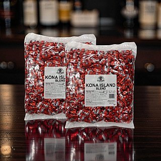 Coffee Rio Kona Island Blend Premium Coffee Candy 6 lb Total, Individually Wrapped 2 Pack (3 lb Each) - Specialty Snack by Tribeca Curations