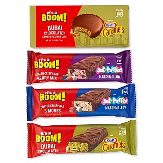 It's a Boom! Egyptian Chocolate & Candy Sampler | S'mores, Berry Mix & Dubai Kunafa Pistachio | 4 Piece Variety Pack - Specialty Snack by It's a Boom