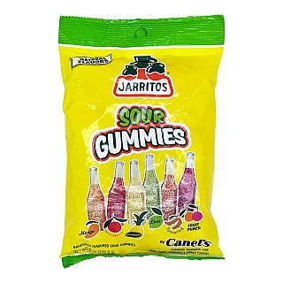 Jarritos Mixed Flavors Sour Gummies: 8 Oz Bag (Mango, mandarin, Pineapple, Lime, Tamarind, and Fruit Punch) - Specialty Snack by Tribeca Curations