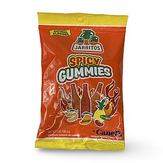 Jarritos Spicy Gummies: 7 oz Bag (Mango, Tamarind, Pineapple) - Specialty Snack by Tribeca Curations