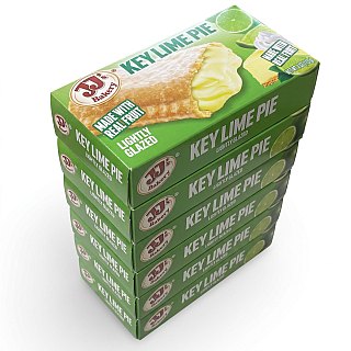 JJ's Bakery Classic Glazed Fruit & Cream Pies – 4 oz, 6 Pack | Key Lime - Specialty Snack by JJ's Bakery
