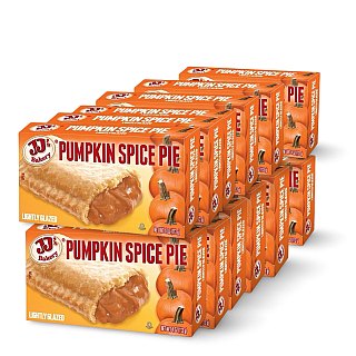 JJ's Bakery Limited Release Glazed Fruit Pies – 4 oz, 12 Pack | Pumpkin - Specialty Snack by JJ's Bakery