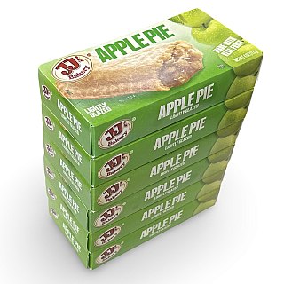 JJ's Bakery Apple Lightly Glazed Snack Pies 4oz (Pack of 6) - Specialty Snack by JJ's Bakery