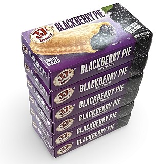 JJ's Bakery Blackberry Glazed Snack Pies 4oz (Pack of 6) - Specialty Snack by JJ's Bakery