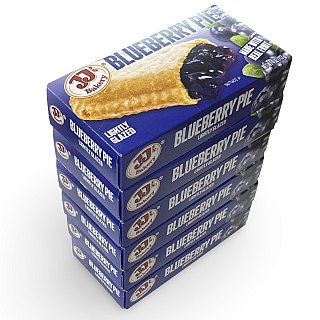JJ's Bakery Blueberry Glazed Snack Pies 4oz, 6 Pack - Specialty Snack by JJ's Bakery