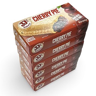 JJ's Bakery Cherry Glazed Snack Pies 4oz (Pack of 6) - Specialty Snack by JJ's Bakery