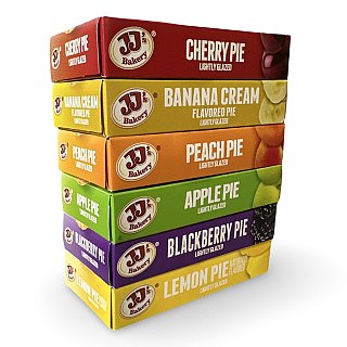 JJ's Bakery Fruit Pie Variety Pack | 6 Flavors | 6 Pack - Specialty Snack by JJ's Bakery