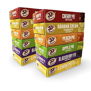 JJ's Bakery Glazed Pie Fruit Flavored Variety Pack, 4 Oz Individually Boxed | Pack of 12 - Specialty Snack by JJ's Bakery