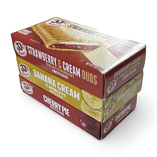 JJ's Bakery Pies Variety Pack (Cherry / Strawberry Cream / Banana Cream) | 12 Count - Specialty Snack by JJ's Bakery