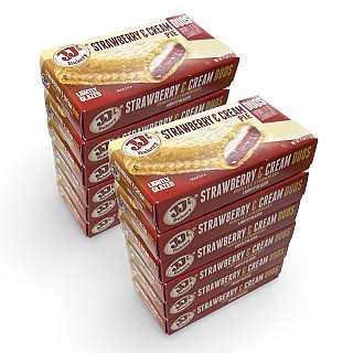 JJ's Bakery Snack Pie Duos, Strawberry & Cream, Pack of 12 - Specialty Snack by JJ's Bakery