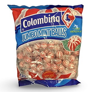 Jumbo Red Peppermint Balls Mint Candy, 120 Count - Specialty Snack by Colombina