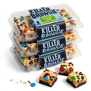 Killer Brownie Bites Value Pack | 8 Count | Kitchen Sink | Pack of 3 (24 Total Brownie Bites) - Specialty Snack by Killer Brownie
