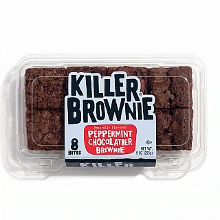 Killer Brownie Gourmet Brownie Bites Tray | Peppermint Chocolatier - Specialty Snack by Killer Brownie