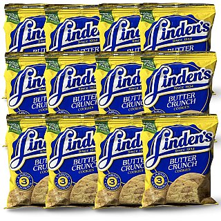 Linden’s Cookies – Butter Crunch, Chocolate Chip & Chocolate Crunch | 12 Pack Snack Size | Choose Flavor or Variety - Specialty Snack by Lindens