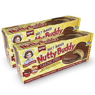 Little Debbie 2x Nutty Buddy Peanut Butter Cookie Cream Pies, Family Packs - Specialty Snack by Little Debbie