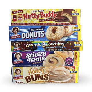 Little Debbie BIG PACKS Newest Cakes Variety Pack 5 Boxes | Nutty Pies, Donuts, Cosmic Brownies, Sticky Buns and Honey Buns - Specialty Snack by McKee Foods
