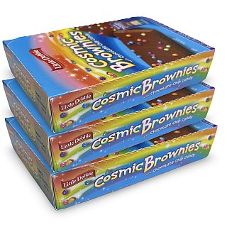 Little Debbie Extra-Large Sized Cosmic Brownies, 4 oz., 6 Count | 3 Pack (Total 18 Brownies) - Specialty Snack by Fieldstone Bakery