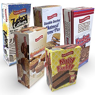 Little Debbie Mega Sized Cakes Variety Packs | 5 Unique Treats: Nutty Peanut Buddy Bars, Oatmeal and Fudge Double Decker Rounds, Cosmic Brownies, Zebra Cakes - Specialty Snack by Tribeca Curations