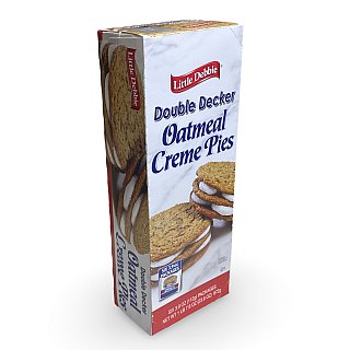 Little Debbie Oatmeal Double Decker Rounds, Indiv. Wrapped, 3.9 oz, 6 Pack - Specialty Snack by Fieldstone Bakery