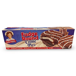 Little Debbie Snack Cakes Multipack Box | New Fudge Round Creme Pie - Specialty Snack by Little Debbie