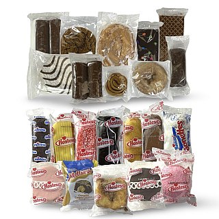 Little Debbie Vs. Hostess 20 Snack Cake Variety Sampler Including Twinkies, Zingers, Coffee Cakes and Nutty Bar Cakes and Bars, Honeybuns, Zebra Cakes - Specialty Snack by Hostess