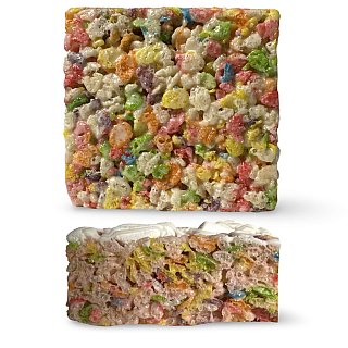 Marshmallow Crispy Treat Bars, Fruity Cereal | 6 Pack - Specialty Snack by Tribeca Curations