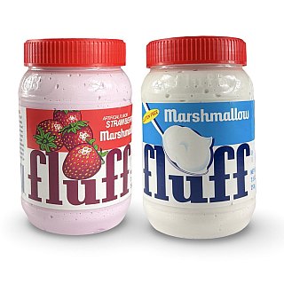 Marshmallow Fluff 2 Pack, 7.5 oz or 16 oz Choose Original or Strawberry Spread - Specialty Snack by Fluff