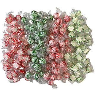 Mint Medley Includes: Red Peppermint and Green Spearmint Starlights and Jumbo Balls Mint Candy, 4 Different Kinds, 2 lbs Total - Specialty Snack by Colombina