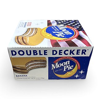 Moon Pie Double Decker Banana Marshmallow Pies, 12 Per Box (Over 2lb.) - Specialty Snack by Moon Pie