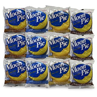 Moon Pie Double Decker Snack Cakes, Since 1917, Includes Chocolate, Banana, Salted Caramel and Blueberry Variety - Specialty Snack by Chattanooga Bakery