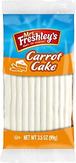 Mrs. Freshley's Iced Carrot Cake, Indivually Packaged, 3.5 oz | Pack of 8 - Specialty Snack by Mrs. Freshley's