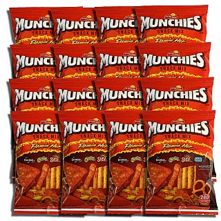 Munchies Snack Mix Flamin' Hot | 1.75 Oz | Pack Of 16 - Specialty Snack by Munchies