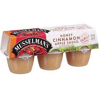 Musselman's Applesauce Cups | 1 Pack (6 Honey Cinnamon Cups) 4 oz - Specialty Snack by Musselman's