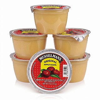 Musselman's Applesauce Cups | 6 x Original Applesauce Cups 4 oz - Specialty Snack by Musselman's
