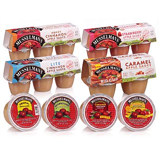 Musselman's Applesauce Cups, Choose Your Flavor, 6 Count Cups or Big Cups, Original, Strawberry, Honey Cinnamon, Unsweetened & More - Specialty Snack by Musselman's